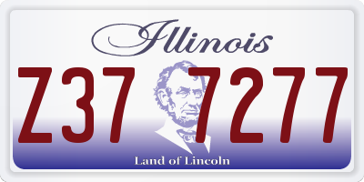 IL license plate Z377277