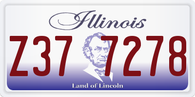IL license plate Z377278