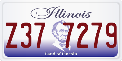 IL license plate Z377279