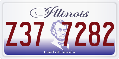 IL license plate Z377282