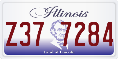 IL license plate Z377284