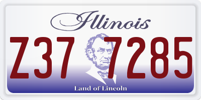 IL license plate Z377285