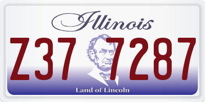 IL license plate Z377287