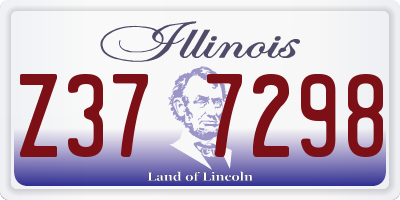 IL license plate Z377298