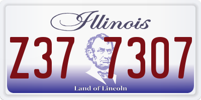 IL license plate Z377307