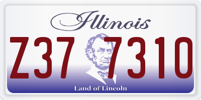 IL license plate Z377310