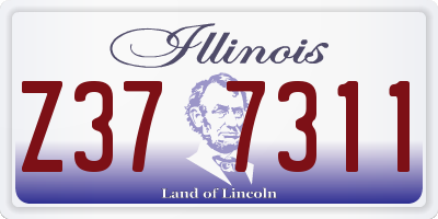IL license plate Z377311