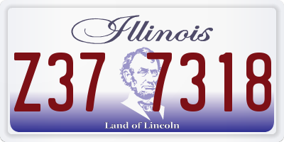 IL license plate Z377318
