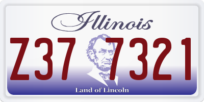 IL license plate Z377321