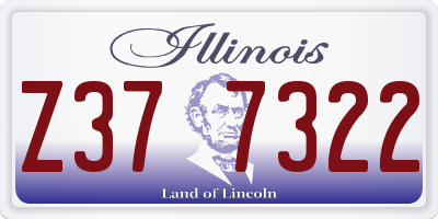 IL license plate Z377322
