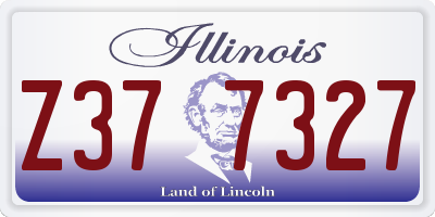 IL license plate Z377327