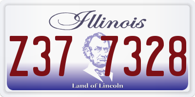 IL license plate Z377328