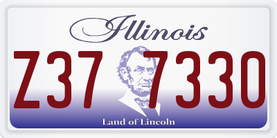 IL license plate Z377330