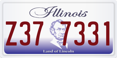 IL license plate Z377331