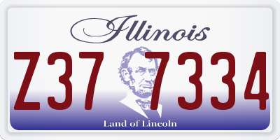IL license plate Z377334