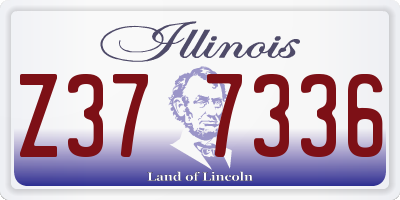 IL license plate Z377336