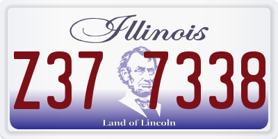 IL license plate Z377338