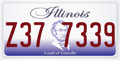 IL license plate Z377339