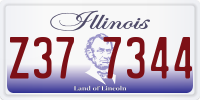 IL license plate Z377344