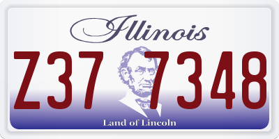 IL license plate Z377348