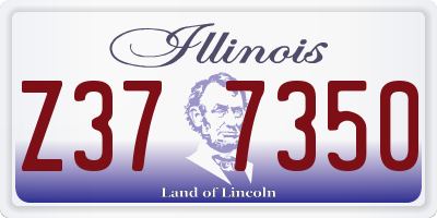 IL license plate Z377350