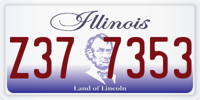 IL license plate Z377353