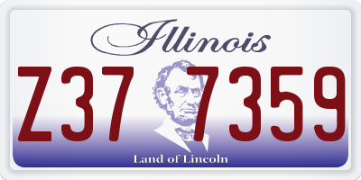 IL license plate Z377359