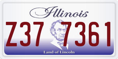IL license plate Z377361