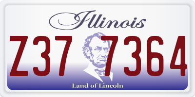 IL license plate Z377364