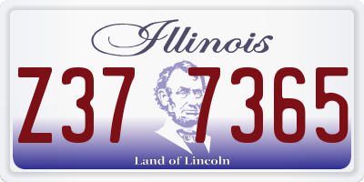 IL license plate Z377365