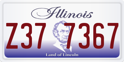 IL license plate Z377367