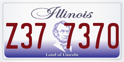 IL license plate Z377370