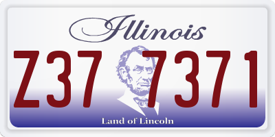 IL license plate Z377371