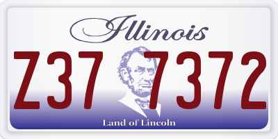 IL license plate Z377372