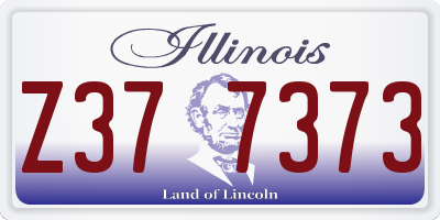 IL license plate Z377373