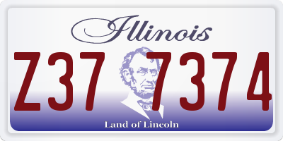 IL license plate Z377374