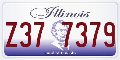IL license plate Z377379