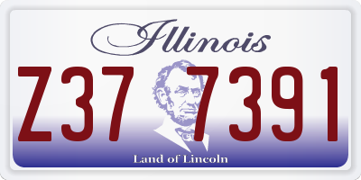 IL license plate Z377391
