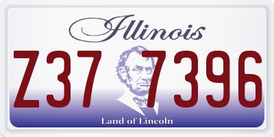 IL license plate Z377396