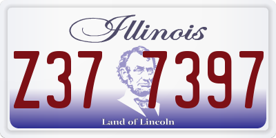 IL license plate Z377397