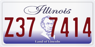 IL license plate Z377414