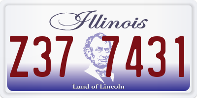 IL license plate Z377431