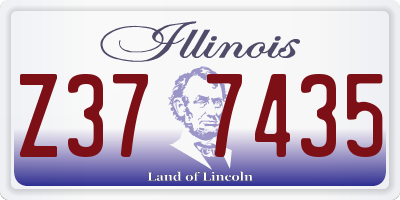 IL license plate Z377435