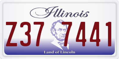 IL license plate Z377441