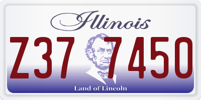 IL license plate Z377450