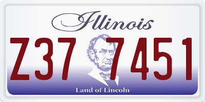 IL license plate Z377451