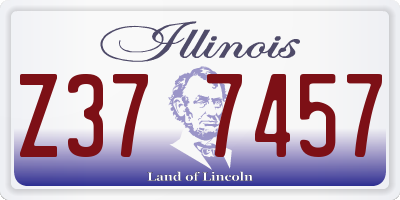 IL license plate Z377457