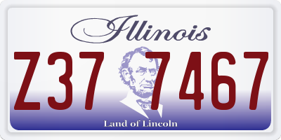 IL license plate Z377467