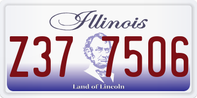 IL license plate Z377506