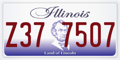 IL license plate Z377507